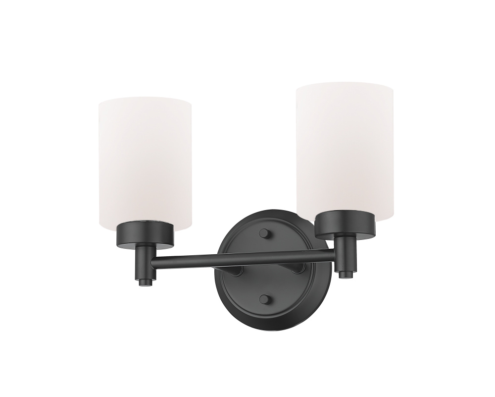 Mincio 2-Light White Glass Vanity - MB