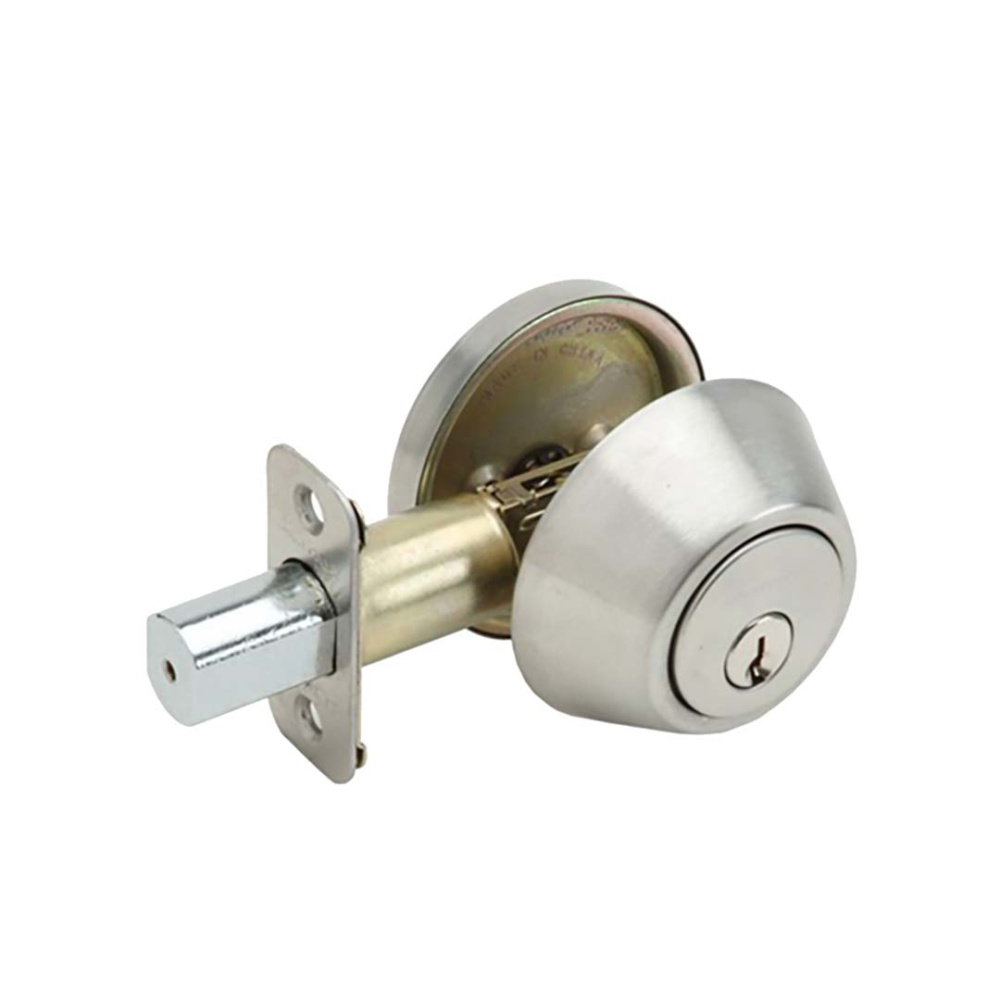 FD2P1 Deadbolt Single Cylinder, Satin Nickel (US15)