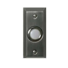 HOMEnhancements 12807 - Lighted Round Doorbell Button - PW
