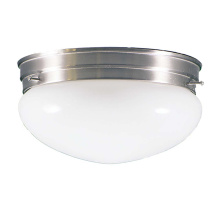HOMEnhancements 13851 - 2-Light White Glass Mushroom - NK
