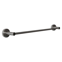 HOMEnhancements 20217 - Modern Round 24" Towel Bar - Satin Nickel