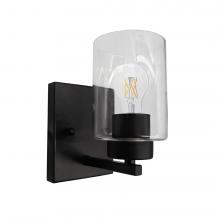 HOMEnhancements 21351 - 1-Light Clear Glass Sconce - MB