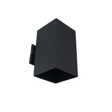 HOMEnhancements 70088 - Vivio Uri 1-Light Small Cube Patio Light - Textured Black