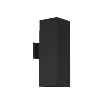 HOMEnhancements 70091 - Vivio Zain 2-Light Large Cube Up/Down Patio Light - Textured Black