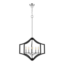 HOMEnhancements 70133 - Vivio Maya 5-Light Chandelier - MB with CH Accents