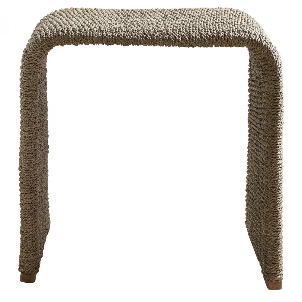 Uttermost Calabria Woven Seagrass End Table