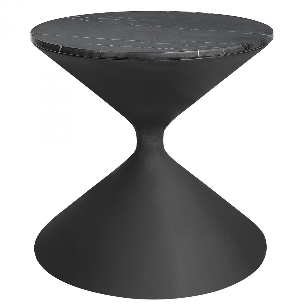 Uttermost Time's Up Hourglass Shaped Side Table