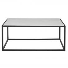 Uttermost 25191 - Uttermost Vola Modern White Marble Coffee Table