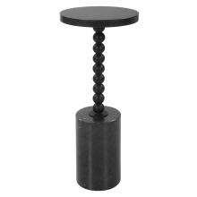 Uttermost 25238 - Uttermost Bead Black Marble Drink Table