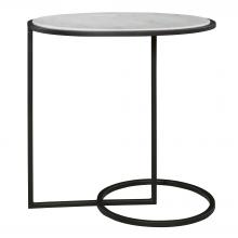 Uttermost 25749 - Uttermost Twofold White Marble Accent Table