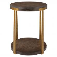 Uttermost 25554 - Uttermost Palisade Round Wood Side Table