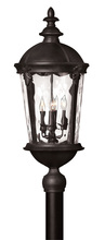 Hinkley 1891BK - Large Post Mount Lantern
