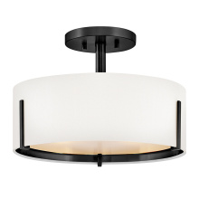 Hinkley 47571BK - Medium Semi-Flush Mount
