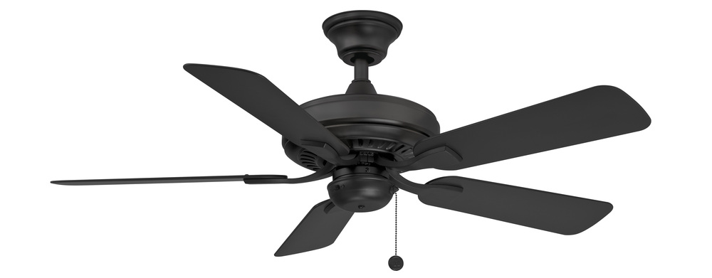 Edgewood 44 inch Indoor/Outdoor Ceiling Fan - Black with Black blades