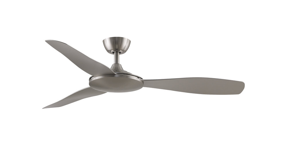 GlideAire 52 inch Indoor/Outdoor Ceiling Fan - Brushed Nickel with Brushed Nickel blades