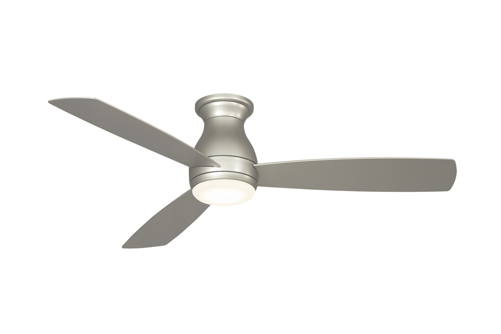 Hugh 52 inch Indoor/Outdoor Ceiling Fan with LED Light Kit - Brushed Nickel