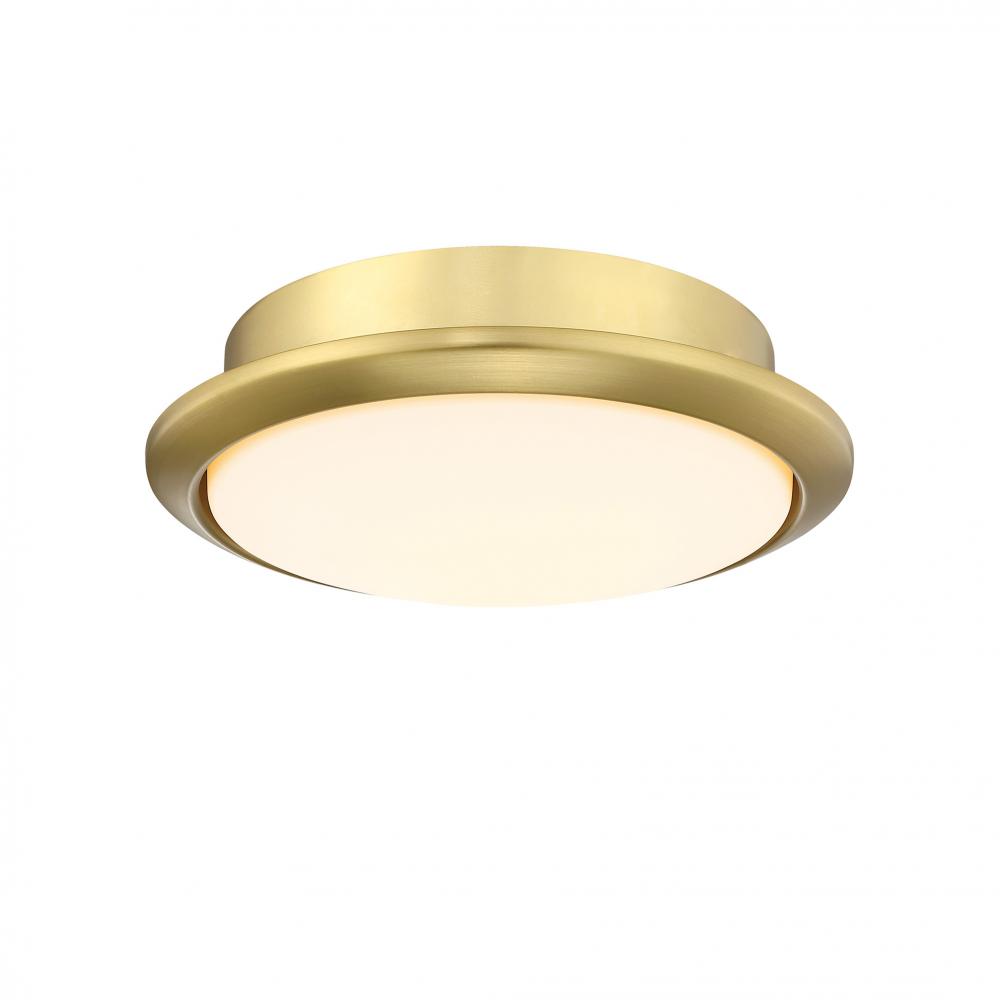 Wrap Custom Ceiling Fan Color Temperature (CCT) Select LED Light Kit - Brushed Satin Brass