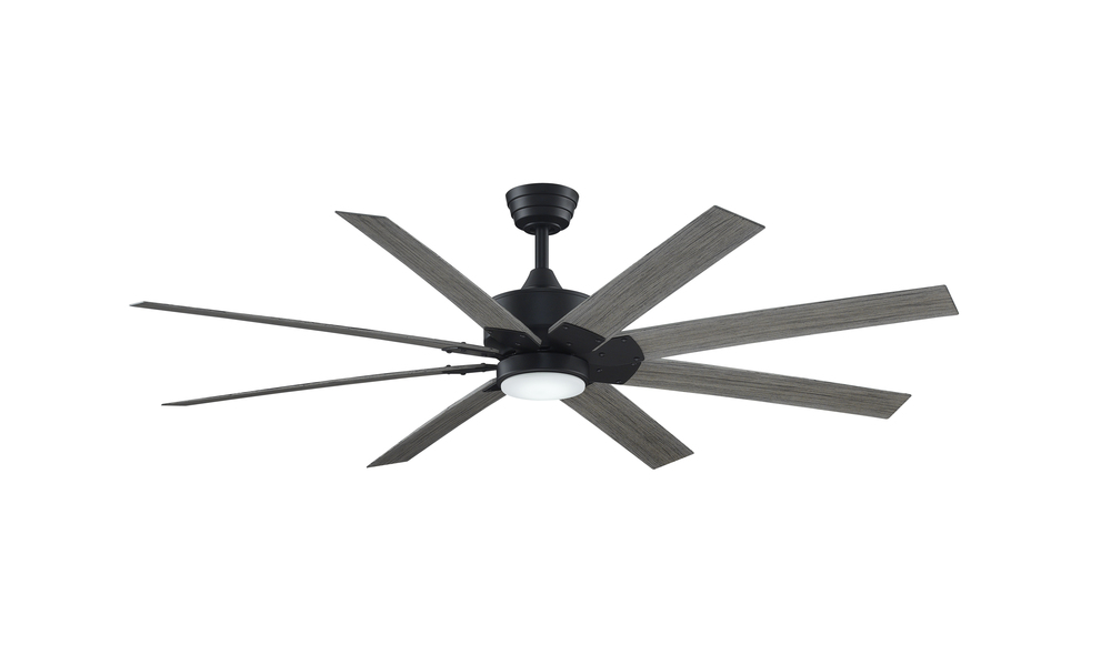 Levon Custom Indoor/Outdoor Ceiling Fan DC Motor - Black