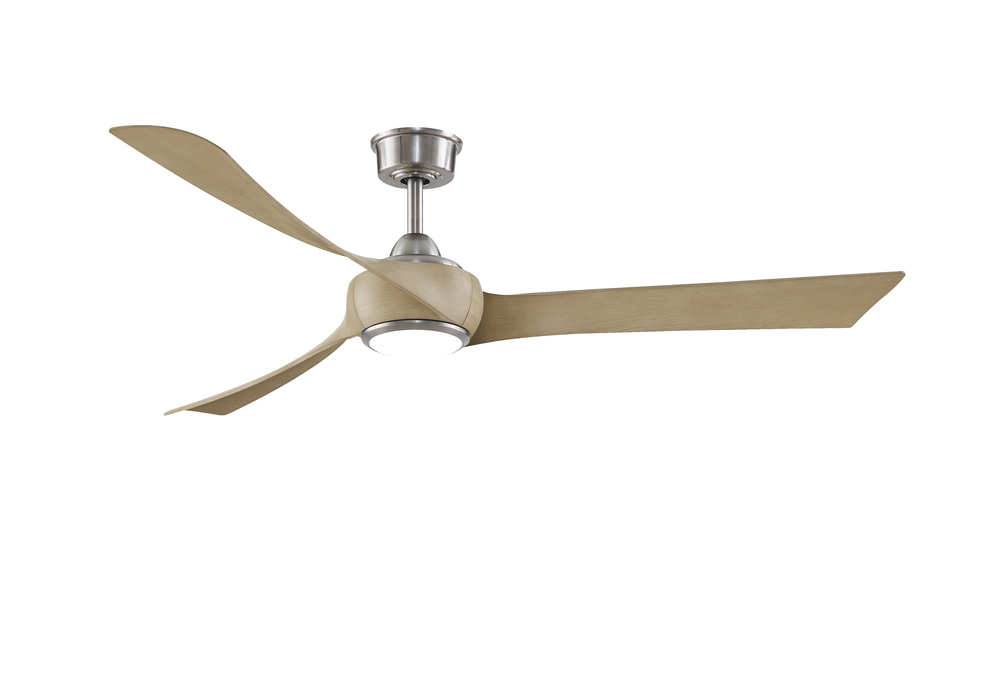 Wrap Custom Indoor/Outdoor Ceiling Fan DC Motor- Brushed Nickel