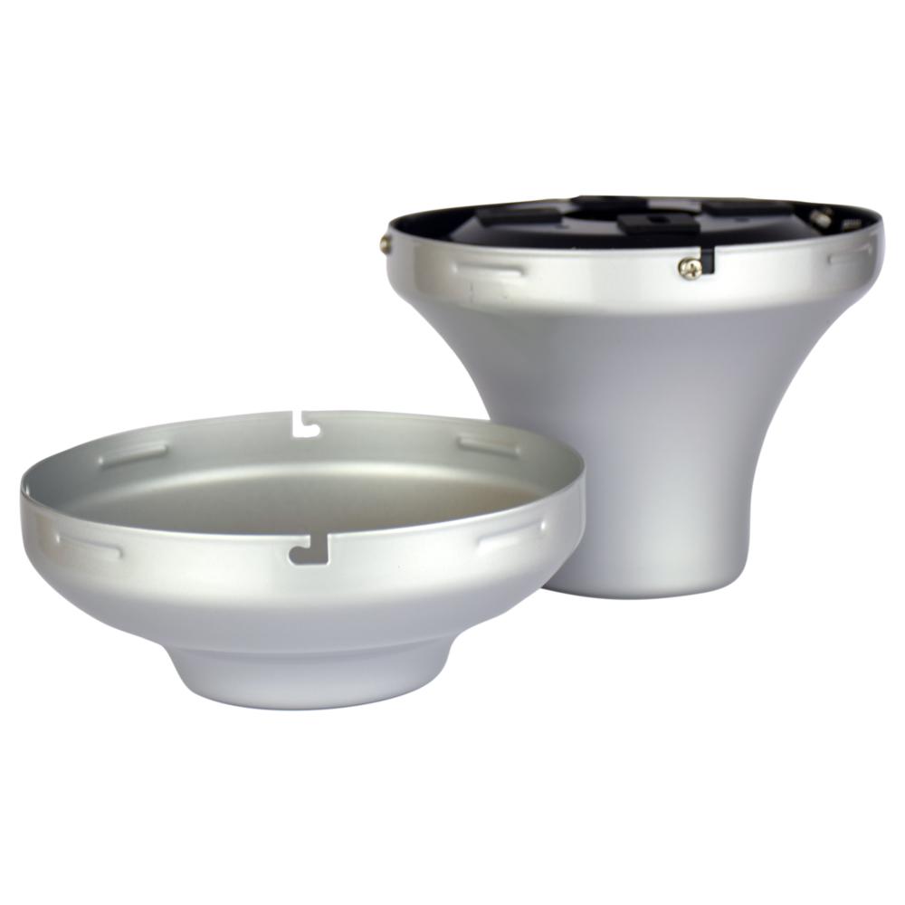 Ceiling Fan Sloped Ceiling Kit - 1-inch - Silver - Wet Rated