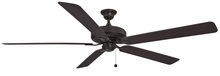 Fanimation FP9072DZW - Edgewood 72 inch Indoor/Outdoor Ceiling Fan - Dark Bronze with Dark Walnut blades