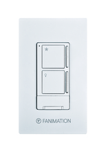 Fanimation WR501WH - Ceiling Fan Wall Control with Receiver - 3 Speed Fan and Light - White