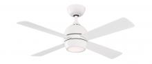 Fanimation FP7644MW - Kwad 44 inch Indoor Ceiling Fan with LED Light Kit - Matte White