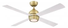 Fanimation FP7652BS - Kwad 52 inch Indoor Ceiling Fan with LED Light Kit - Brushed Satin Brass