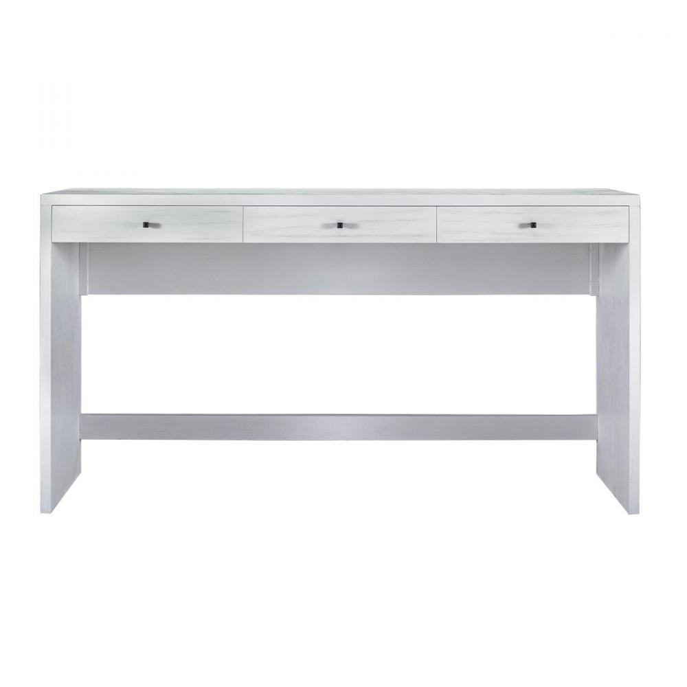 Checkmate Waterfall Console Table - Checkmate White