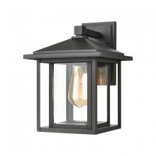 ELK Home 87131/1 - Solitude 1-Light Sconce in Matte Black with Clear Glass