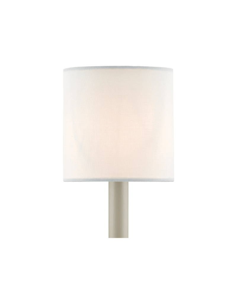 White Cotton Drum Chandelier Shade