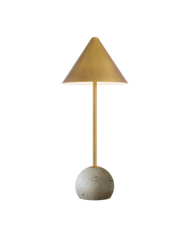 Journey Natural & Brass Cordless Table Lamp