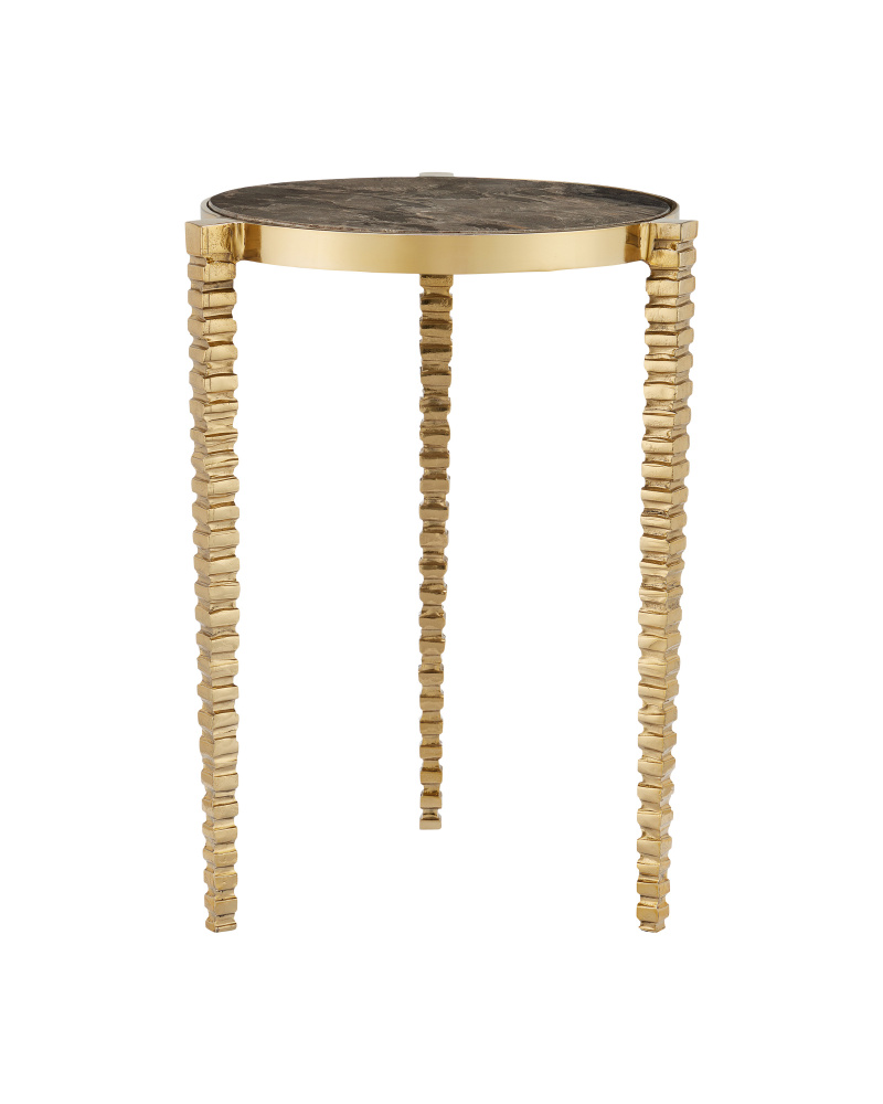 Corrado Cappuccino Marble Accent Table