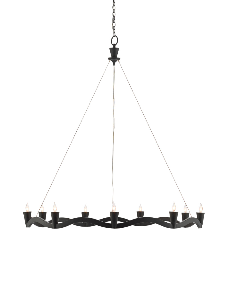 Serpentina Black Chandelier