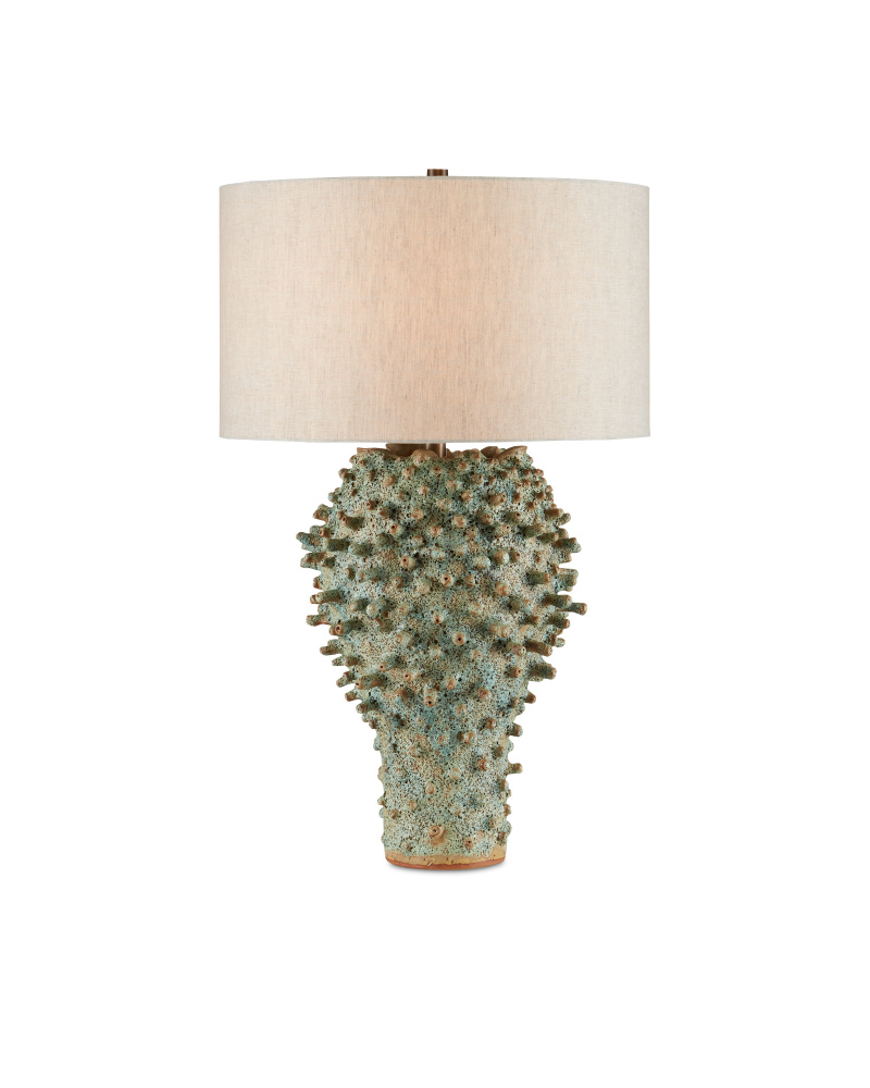 Sea Urchin Green Table Lamp