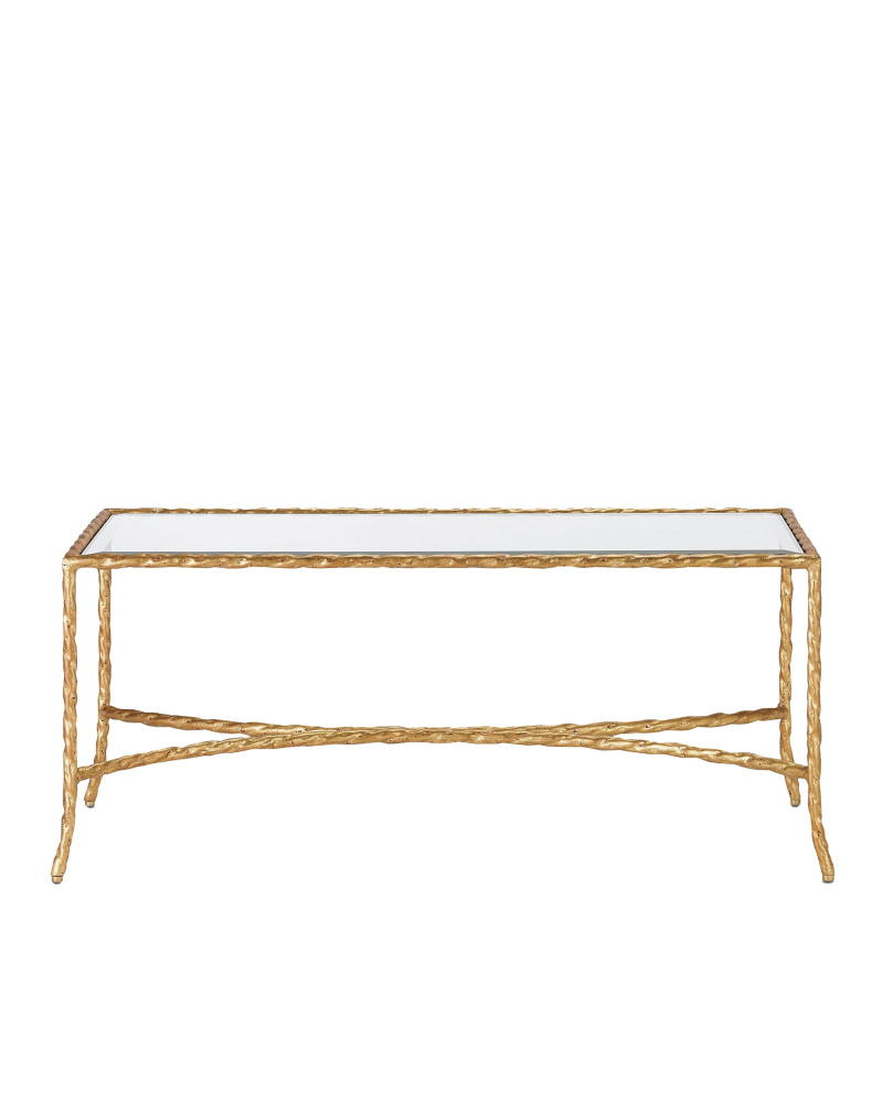 Gilt Twist Bronze Cocktail Table