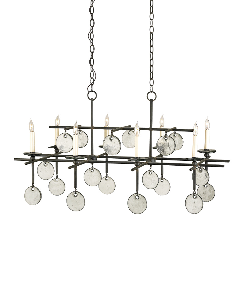 Sethos Black Rectangular Chandelier