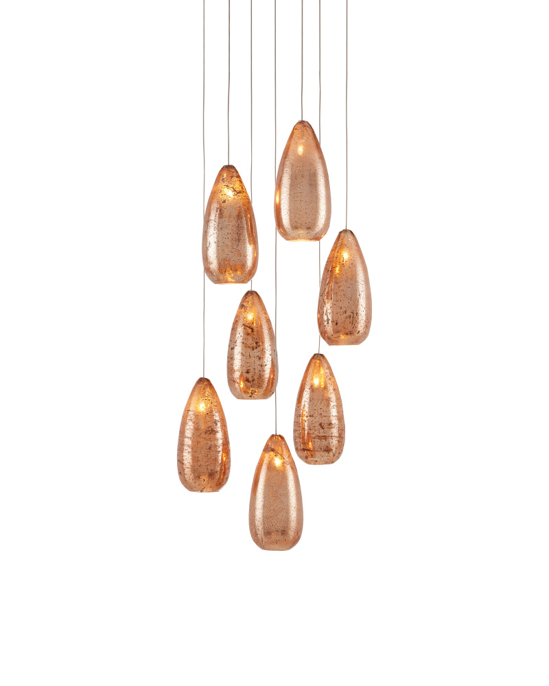 Rame 7-Light Round Multi-Drop Pendant