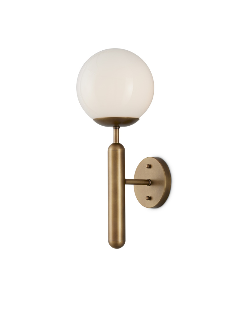 Barbican Single-Light Brass Wall Sconce