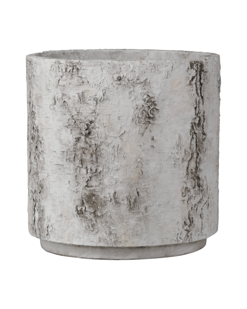 Faux Birch Medium Planter