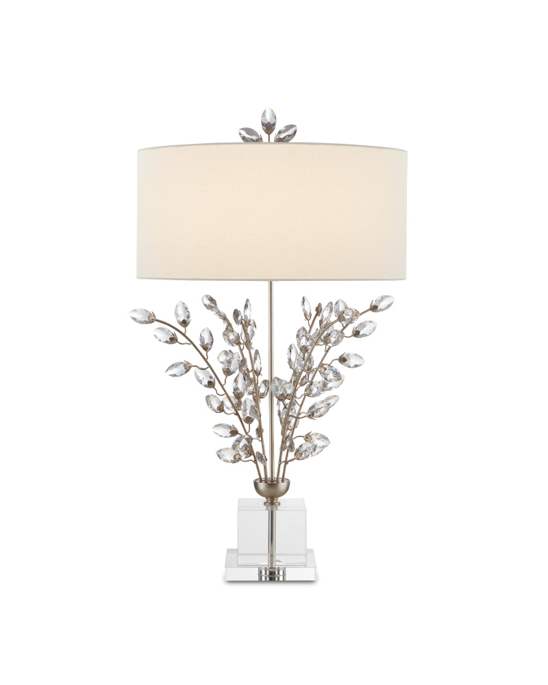 Forget-Me-Not Silver Table Lamp