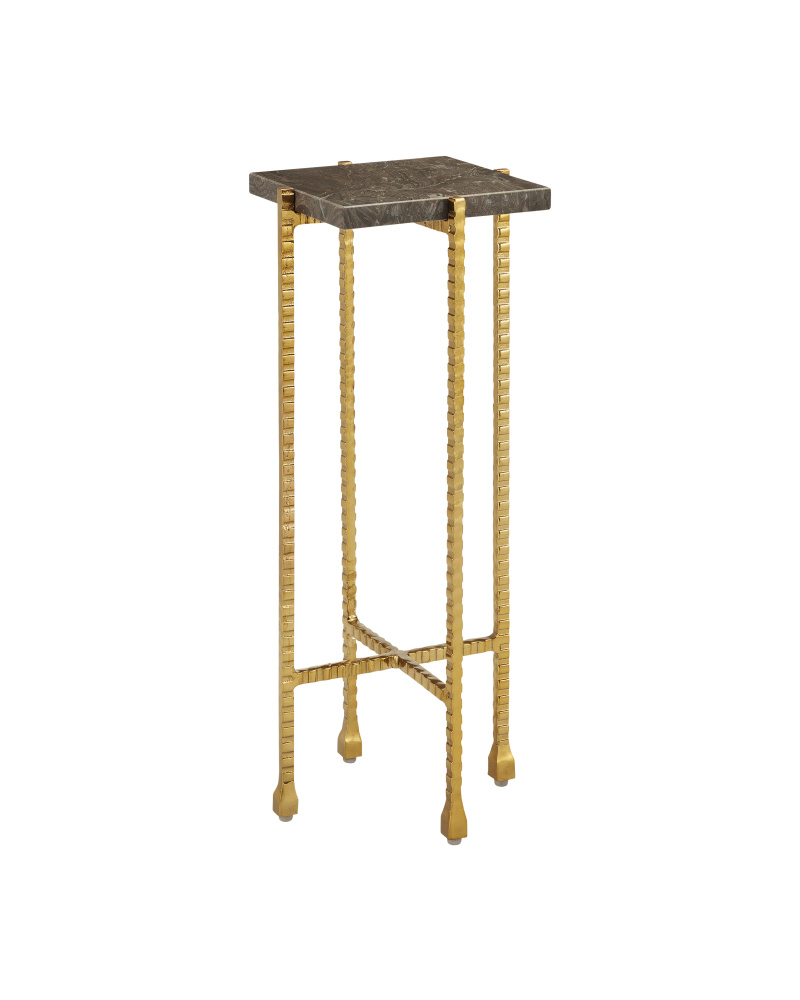 Flying Marble Gold Drinks Table