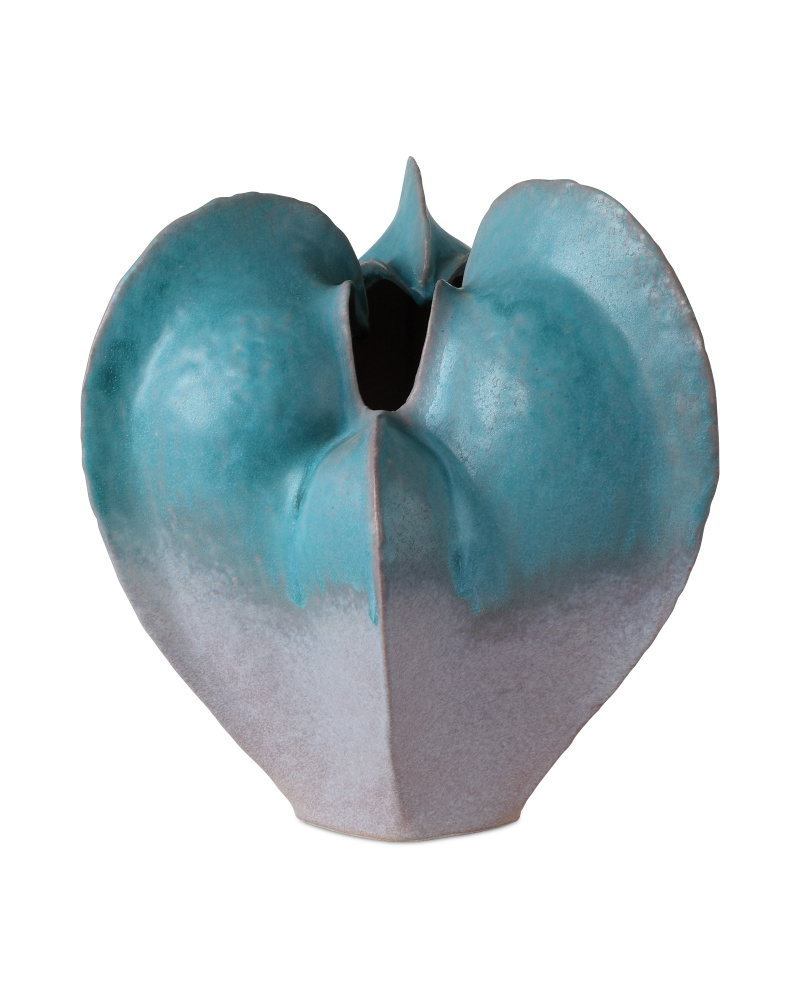 Free-Form Blue Vase