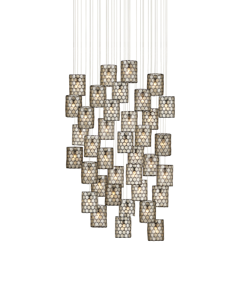 Regatta 36-Light Round Multi-Drop Pendant