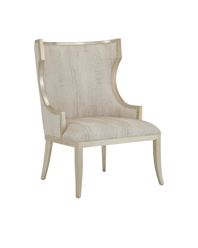 Garson Silver Armchair, Fresh Files Linen