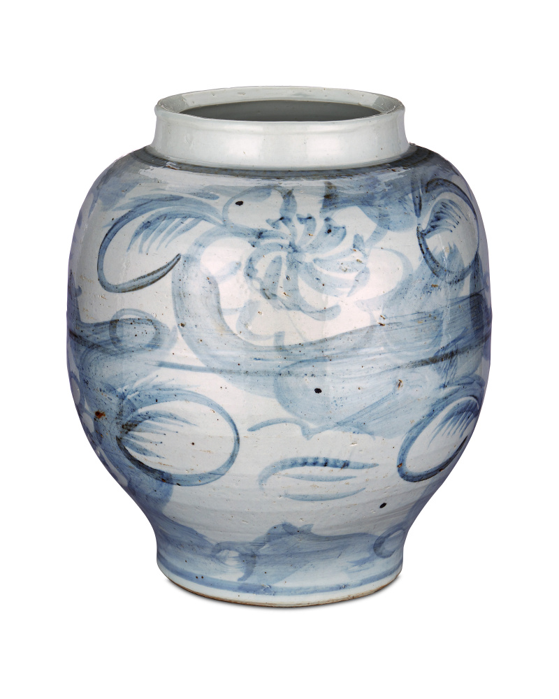Ming-Style Countryside Large Preserve Pot