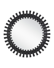 Currey 1000-0134 - Diza Round Black Mirror