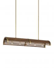 Currey 9000-0967 - Woodbine Chestnut Rectangular Chandelier