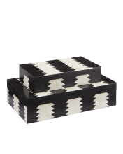 Currey 1200-0450 - Arrow Black & White Box Set of 2