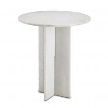 Currey 3000-0222 - Harmon White Accent Table